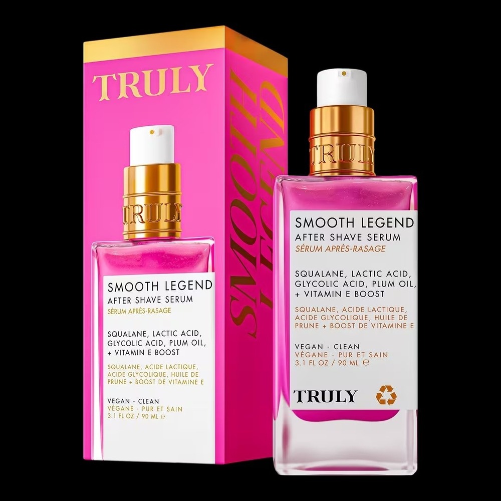 Truly Beauty Smooth Legend After Shave Serum 3.1 fl oz Squalane Lactic Acid